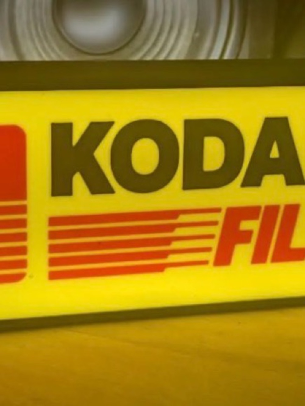 Kodak Yellow Film Lighted Sign - Picture 4 of 6